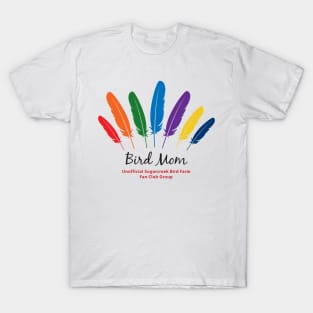 Bird Mom - black type T-Shirt